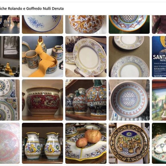 Maioliche Nulli Deruta Italy Majolica Wall Planter EUC - Picture 4 of 9